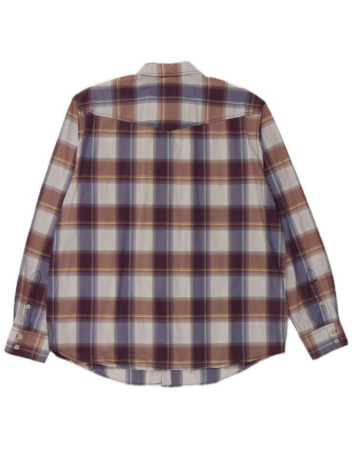 TOMMY BAHAMA Herreskjorte XL Flerfarvet ternet bomuld