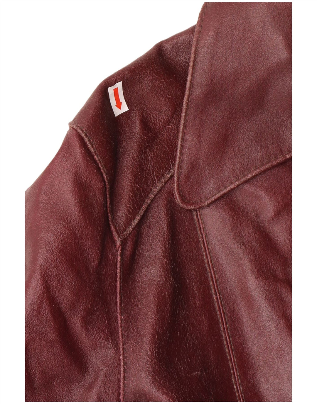 Dame læderjakke UK 10 Lille rødbrun læder