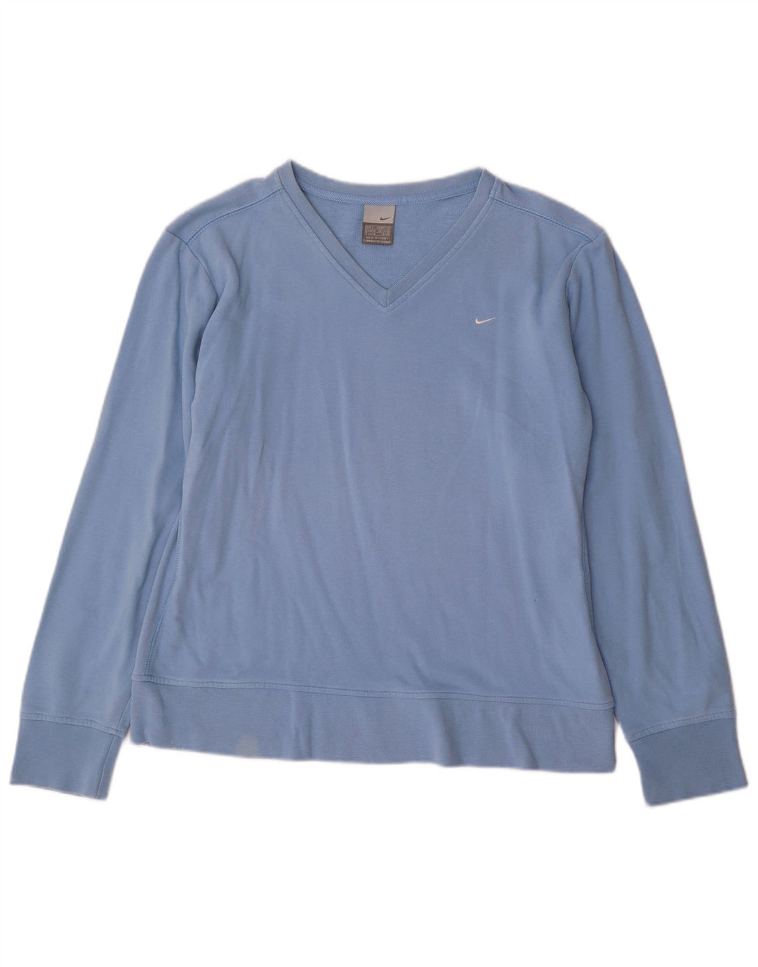Nike Dame Sweatshirt Jumper UK 14/16 Large Blue