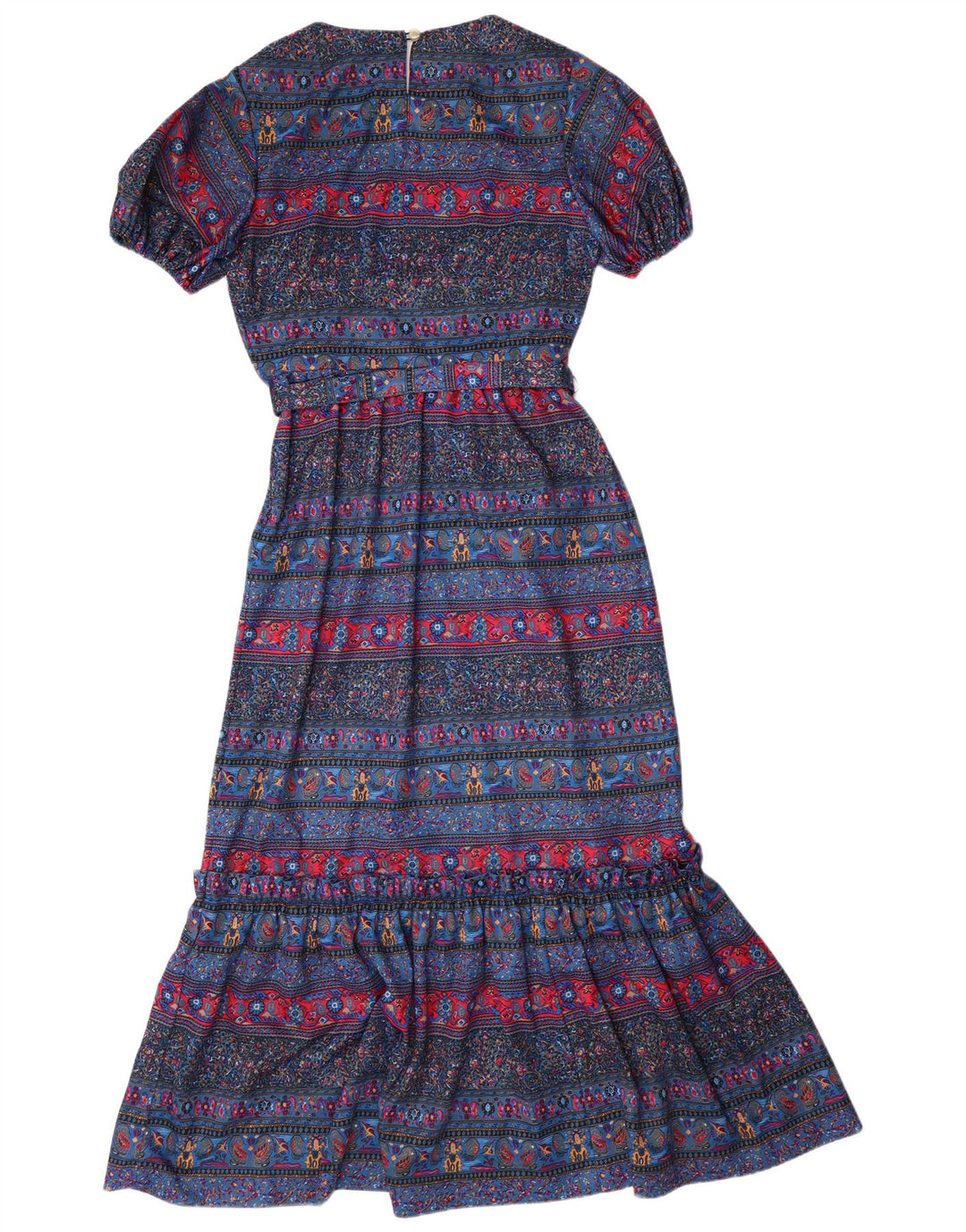 VINTAGE Dame Maxi Dress UK 12 Medium Multicolored Paisley