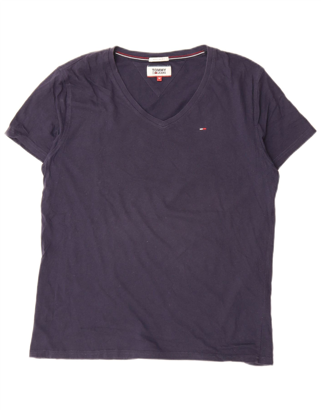 Tommy Hilfiger Herre Regular Fit T-shirt Top Medium Marineblå Bomuld
