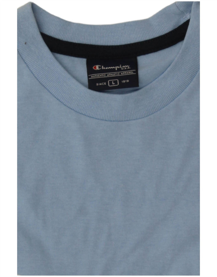 Champion Herre Grafisk T-Shirt Top Stor Blå
