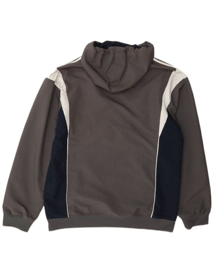 Adidas Herre Hætte Anorak træningsdragt Topjakke Stor Grå Colourblock