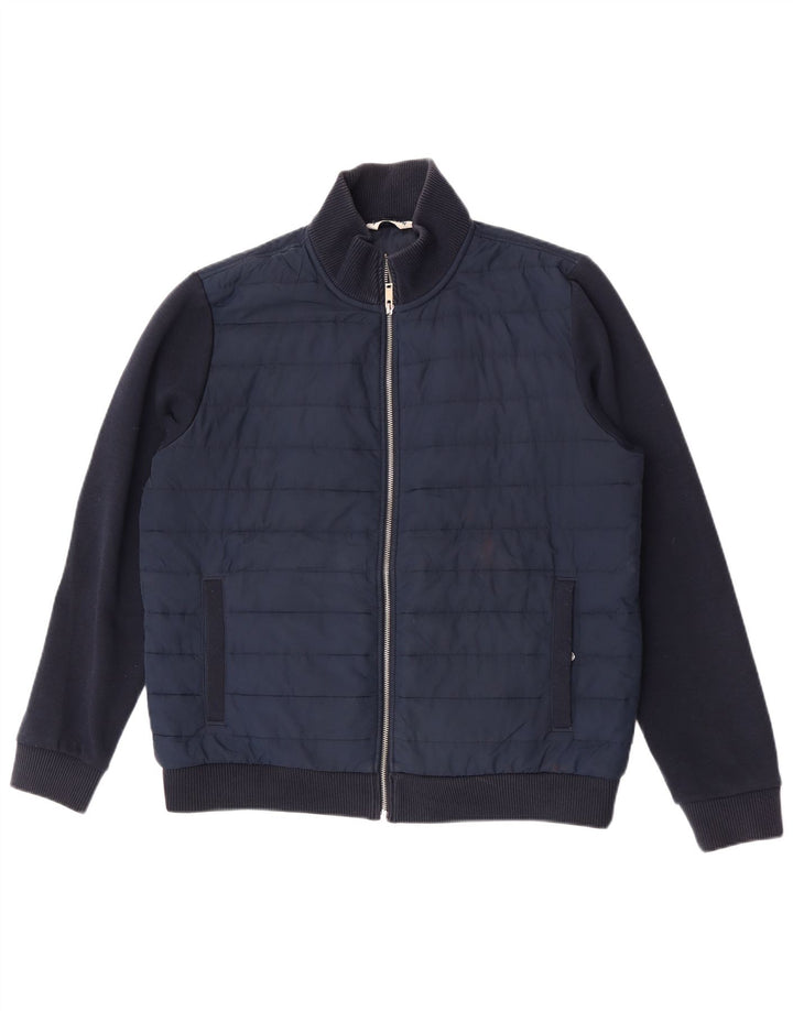 Marks & Spencer Polstret Herrejakke UK 42 XL Navy Blue Polyester