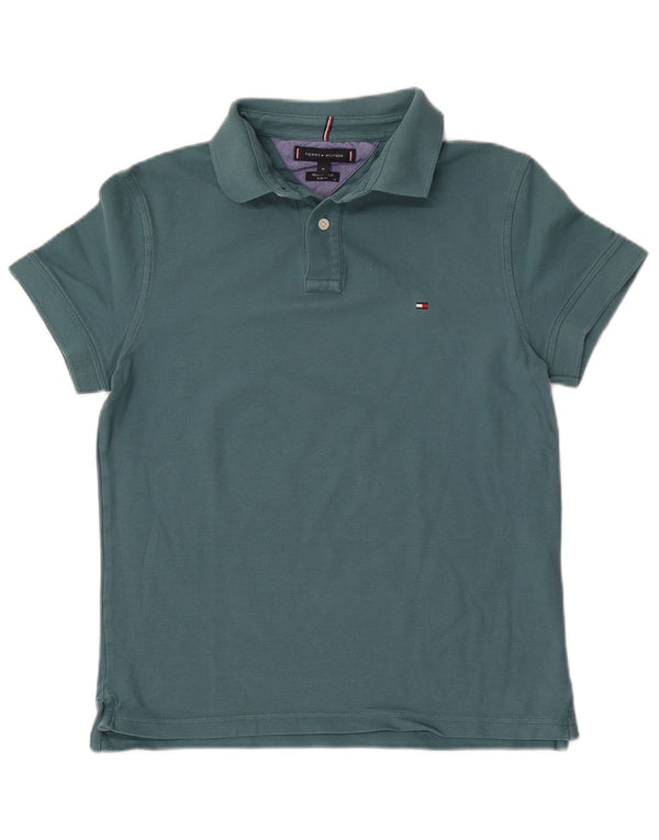 Tommy Hilfiger Herre Slim Fit Polo Shirt Medium Grøn Bomuld