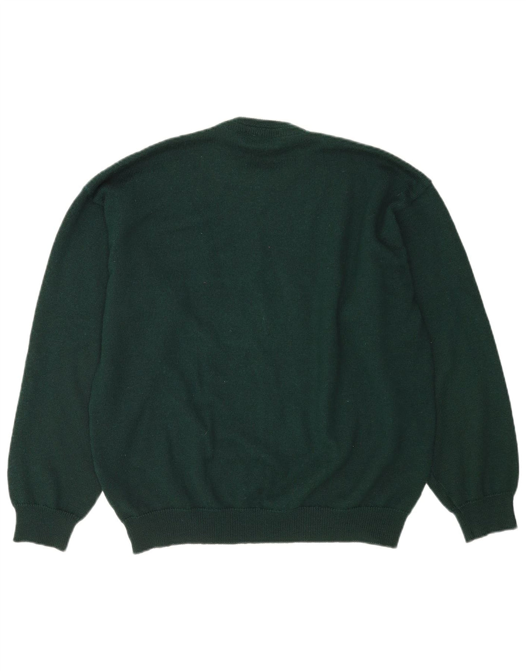 Barisal herre rund hals sweater 2XL grøn stribet uld