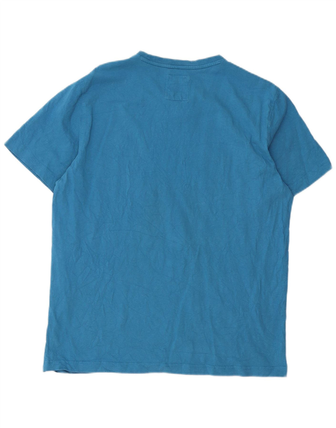 CREW CLOTHING Herre T-Shirt Top Stor Blå Bomuld