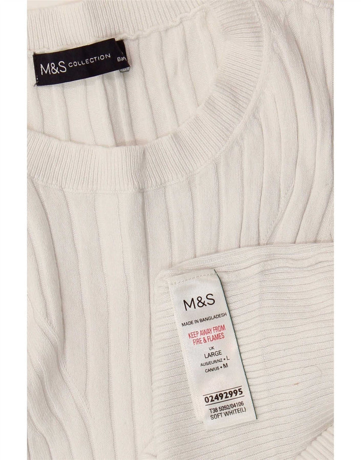 Marks & Spencer Damevest Tank Top UK 14 Large White Viscose
