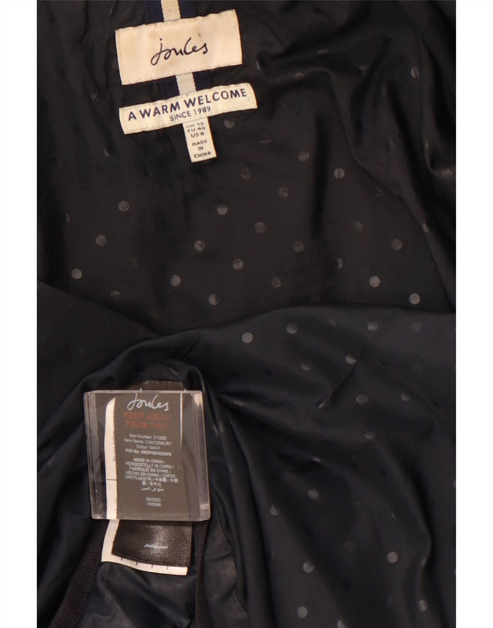 JOULES Polstret jakke til kvinder UK 12 Medium Sort Polyester