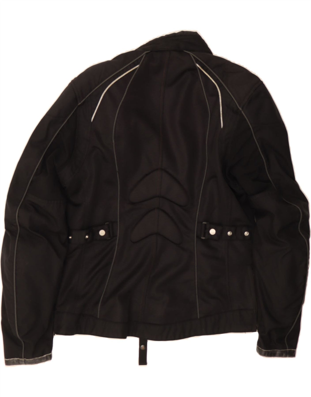 SPIDI Womens Racer Jacket UK 18 XL Black Polyester Vintage Spidi and Second-Hand Spidi from Messina Hembry 