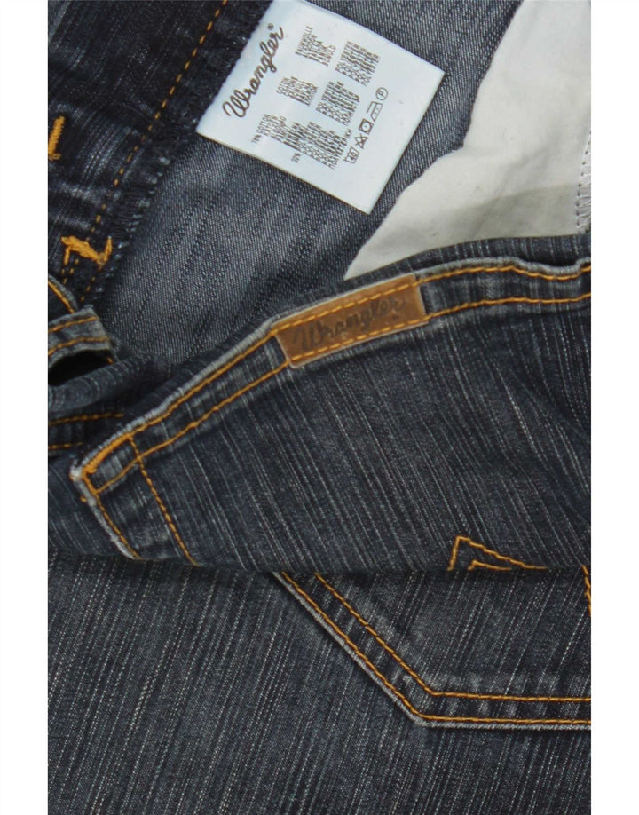 Wrangler Womens Regular Fit Straight Jeans W33 L32 Marineblå Bomuld