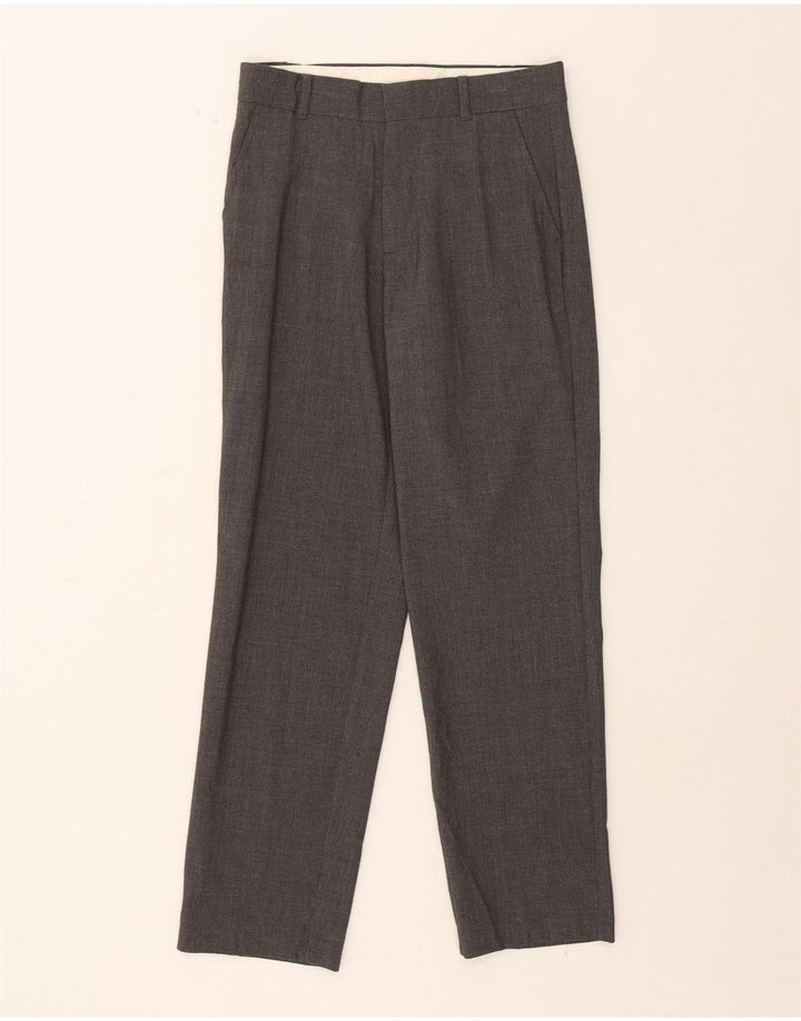 CHAPS Boys Straight Casual Trousers 13-14 Years W28 L28 Grey Polyester Vintage Chaps and Second-Hand Chaps from Messina Hembry 