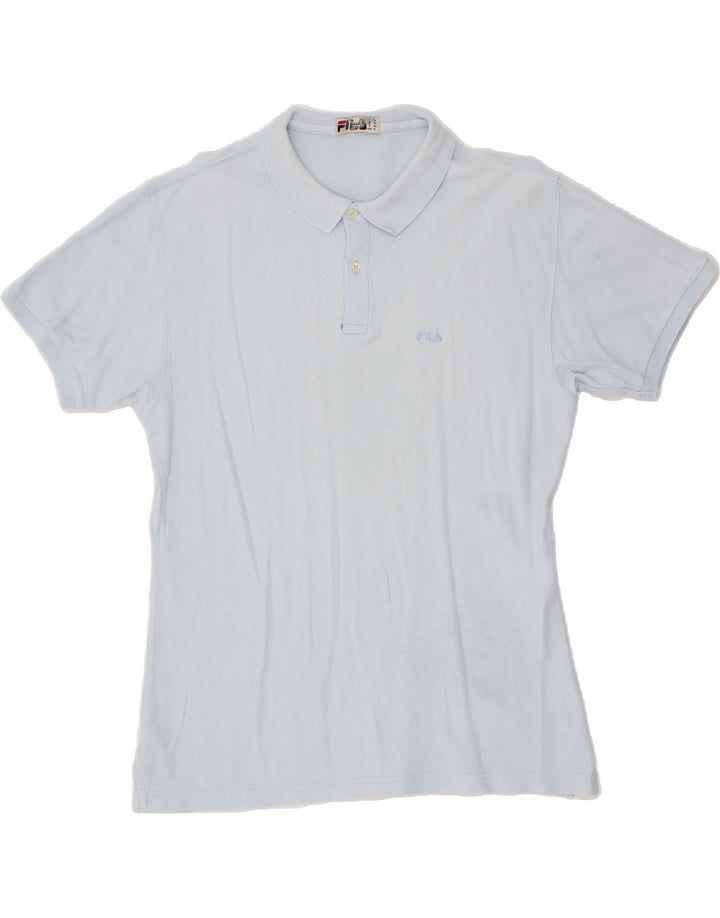 FILA Mens Polo Shirt IT 50 Medium Blue Vintage Fila and Second-Hand Fila from Messina Hembry 