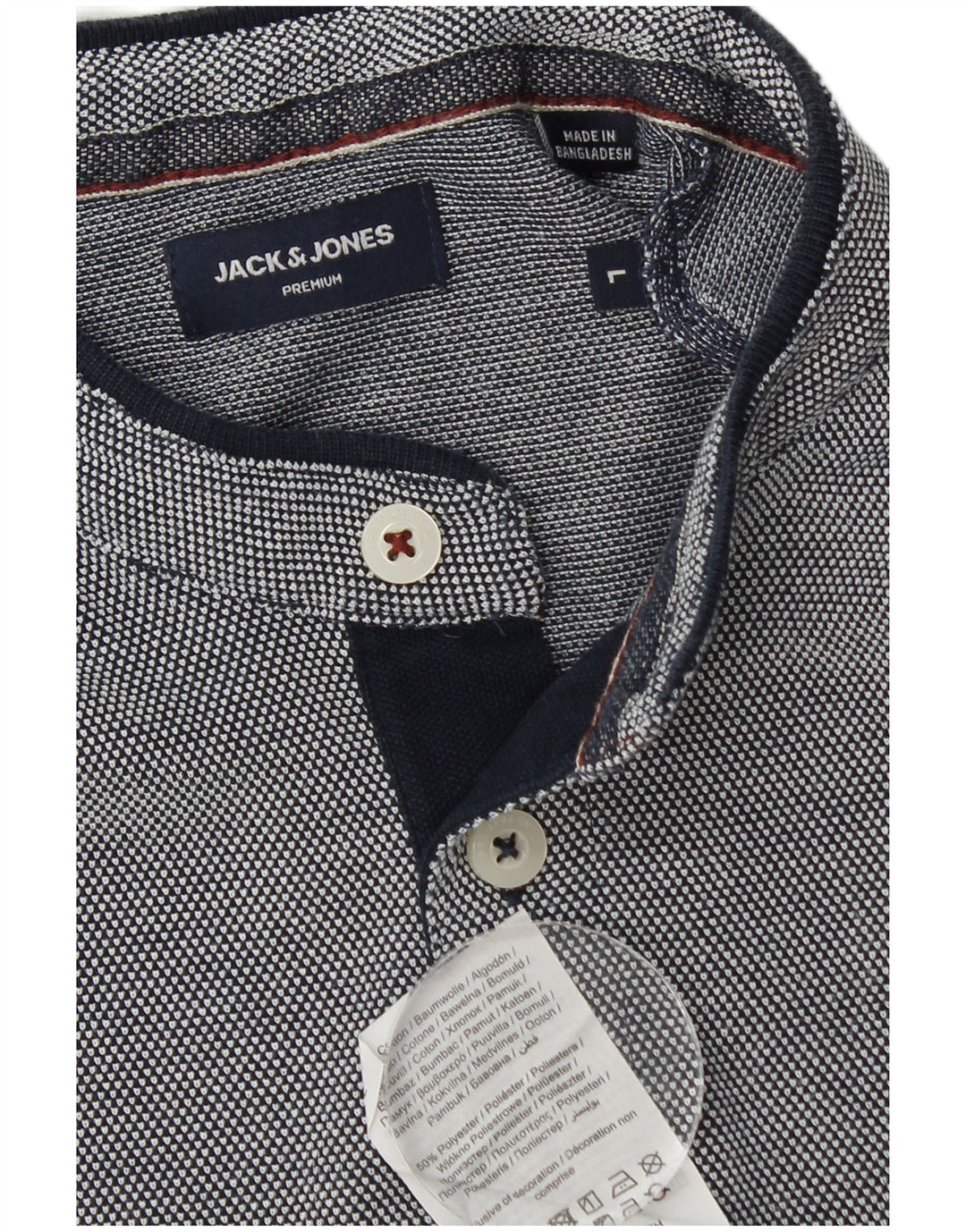 Jack & Jones herre poloskjorte stor marineblå bomuld