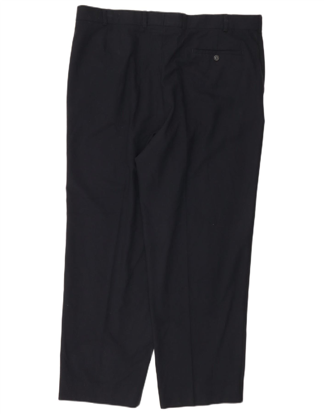 Marks & Spencer Straight Suit bukser til mænd W40 L29 Marineblå polyester
