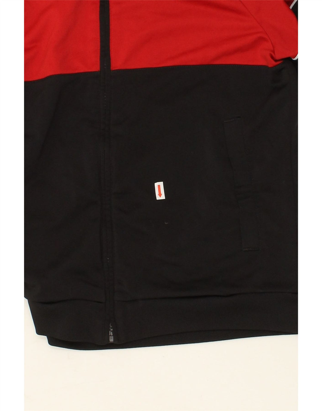 ADIDAS Boys Tracksuit Top Jacket 11-12 Years Medium Black Colourblock Vintage Adidas and Second-Hand Adidas from Messina Hembry 