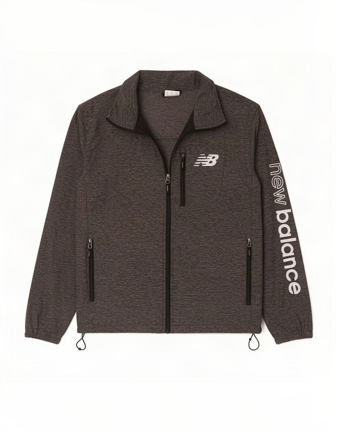 New Balance Herre grafisk træningsdragt Topjakke Lille grå Flecked Polyester