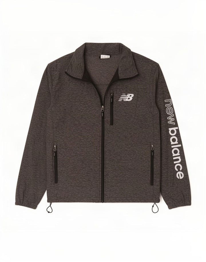 New Balance Herre grafisk træningsdragt Topjakke Lille grå Flecked Polyester