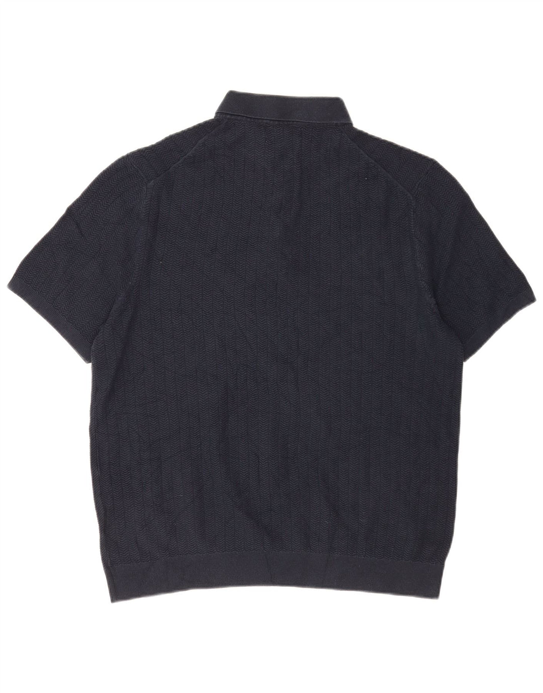Marks & Spencer Herre Polo Neck Jumper Sweater Stor Marineblå Sildeben