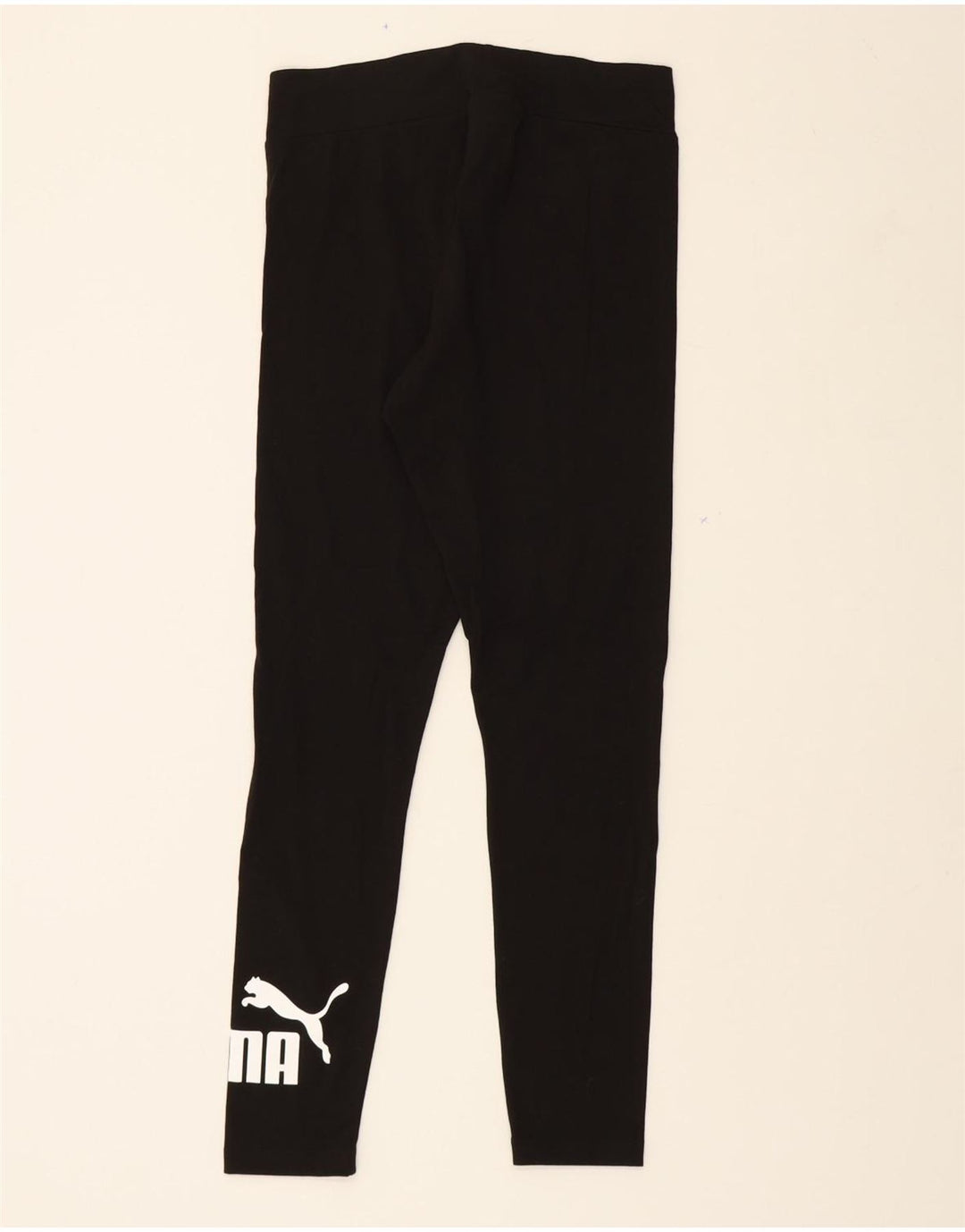 PUMA Womens Graphic Leggings UK 16 Large  Black Cotton Vintage Puma and Second-Hand Puma from Messina Hembry 