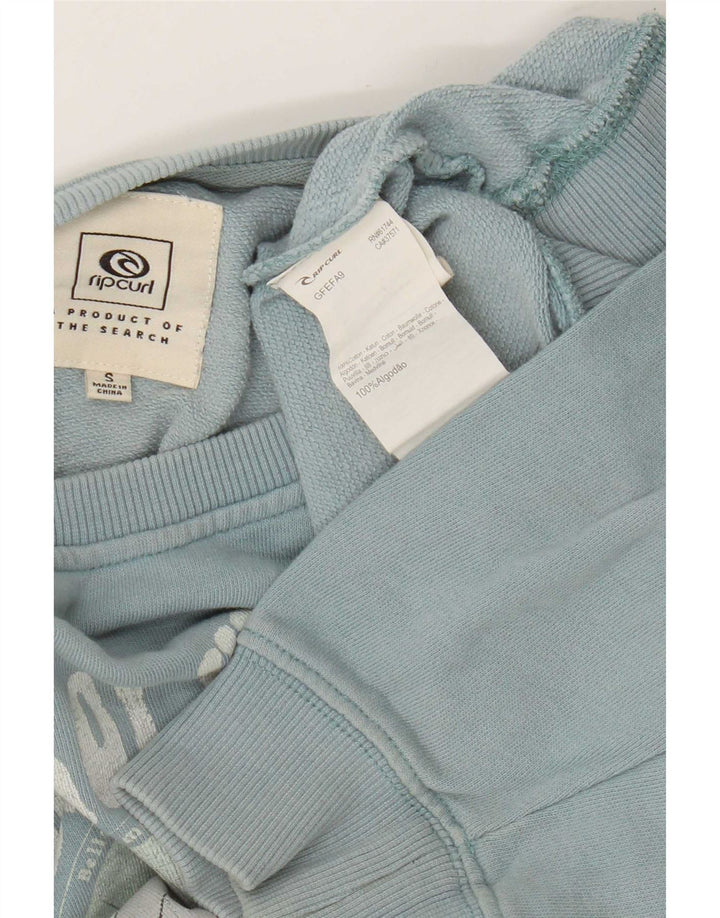 Rip Curl Herre Grafisk Sweatshirt Jumper Lille Blå Bomuld