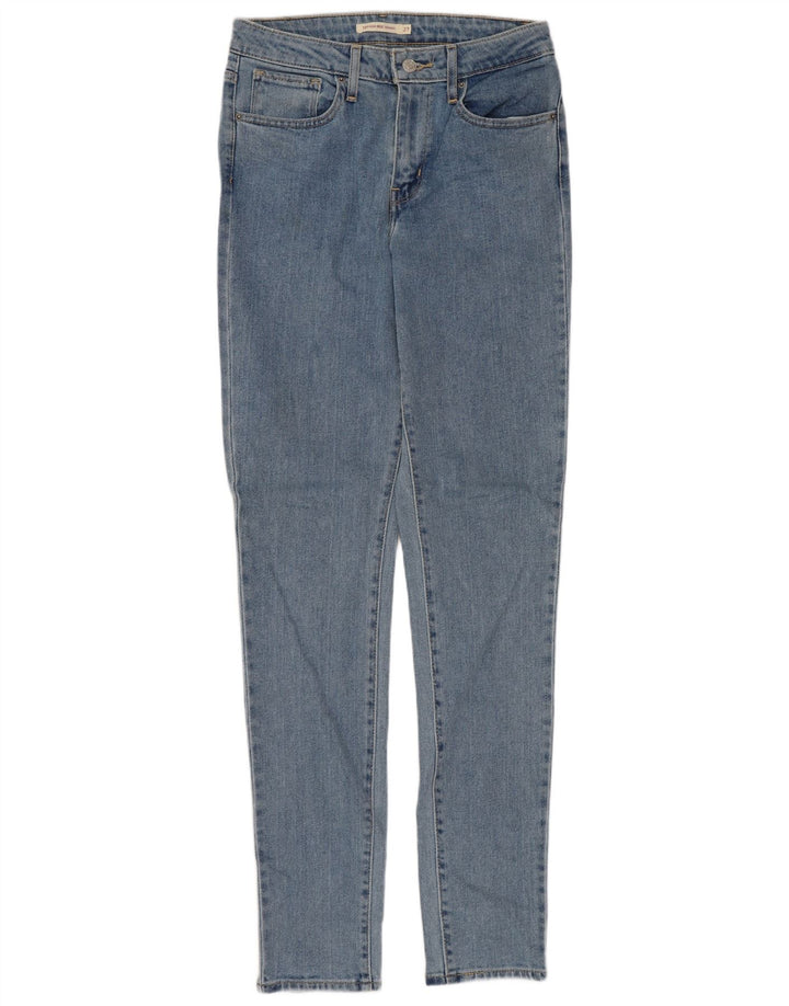 Levi's Dame 721 Skinny Jeans med høj talje W27 L32 blå bomuld