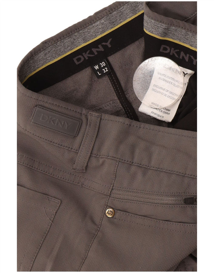 Dkny Herre Lige Casual Bukser W30 L32 Grå Polyester