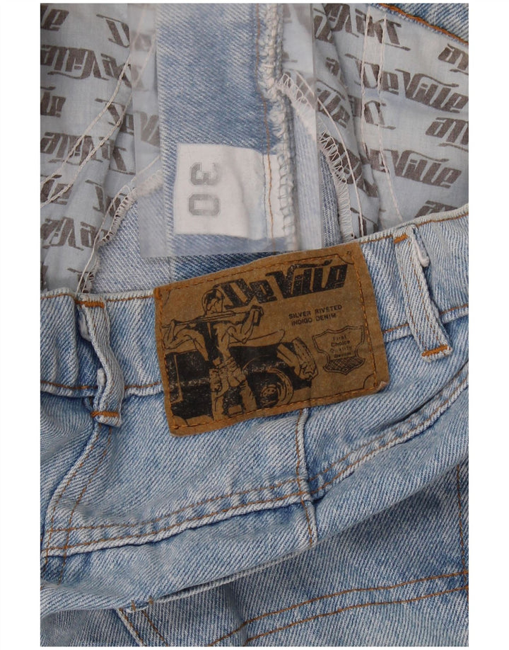 DE VILLE Dame Denim Nederdel W30 Medium Blue Bomuld