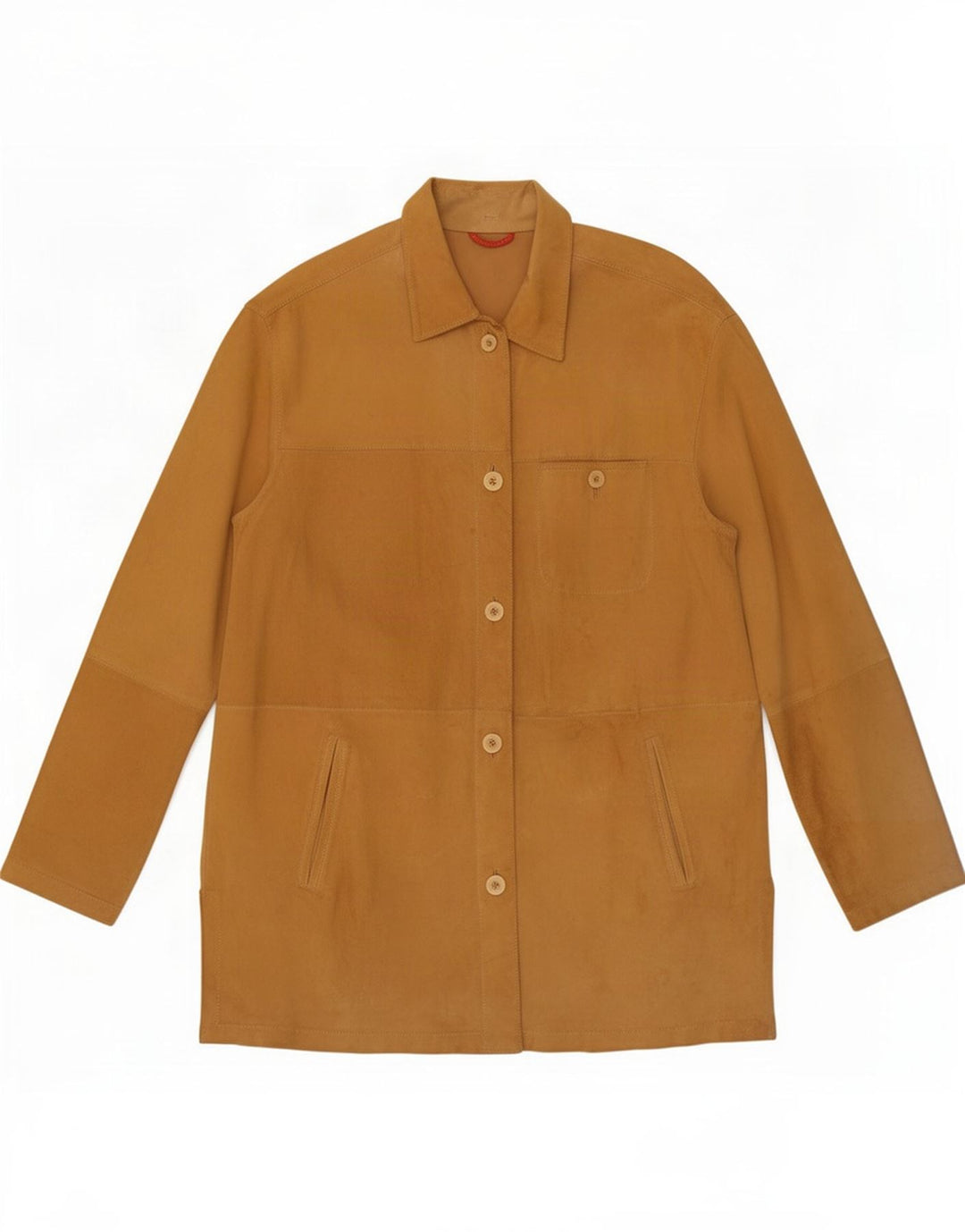 Efffeti Dame Ruskindsjakke IT 48 XL Beige Læder
