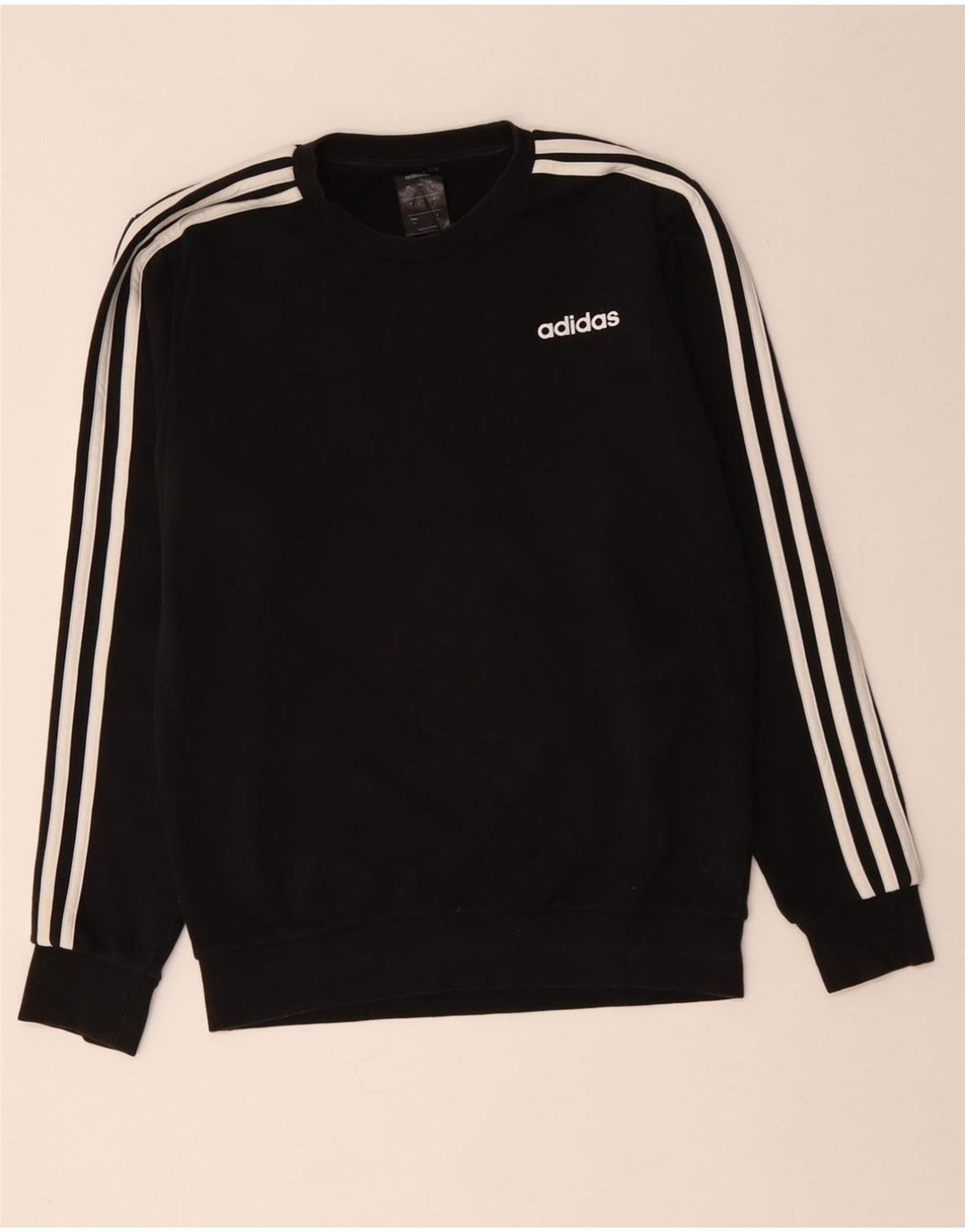 ADIDAS Sweatshirt til mænd, lille sort bomuld