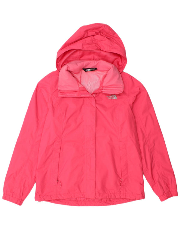 THE NORTH FACE Womens Hooded Rain Jacket UK 14 Medium Pink Nylon