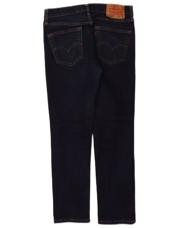 Levi's Herre 511 Slim Jeans W32 L30 Marineblå Bomuld