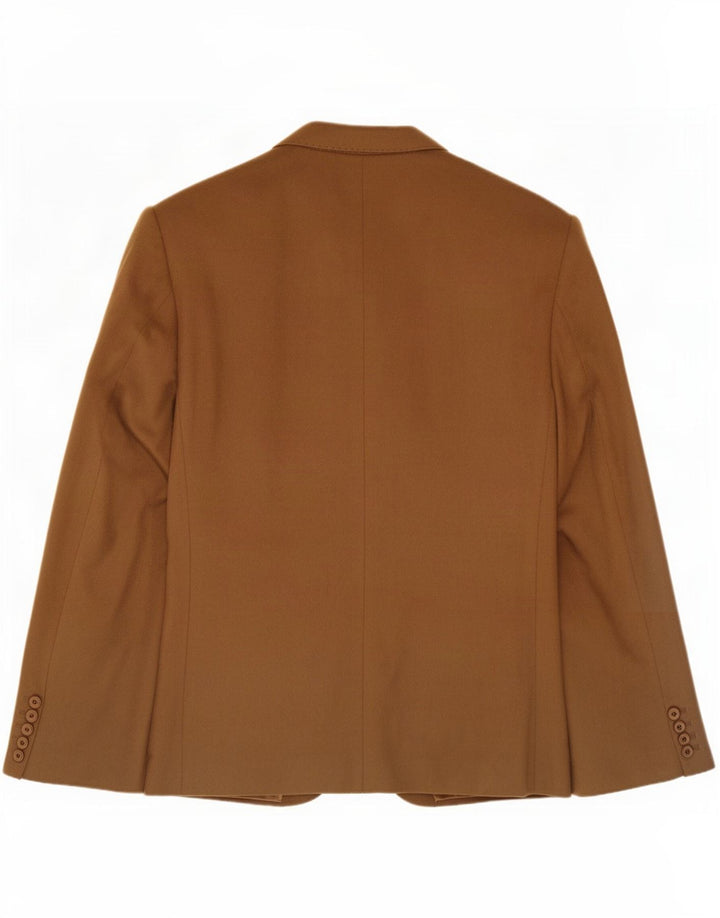 Elleci Herre 2-knaps blazerjakke UK 40 Large Brown lammeuld