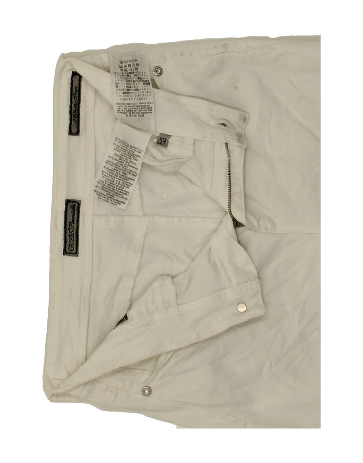 GUESS Womens Bootcut Jeans W27 L29 White Cotton Vintage Guess and Second-Hand Guess from Messina Hembry 