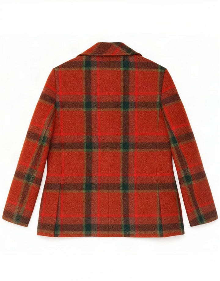 Stylbert Dame 3-knaps blazerjakke IT 44 Medium Rød Plaid