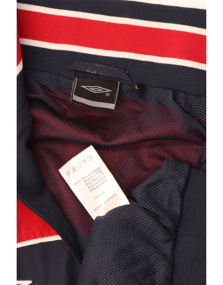 Umbro Herre Grafisk Træningsdragt Top Jakke Stor Marineblå Colourblock