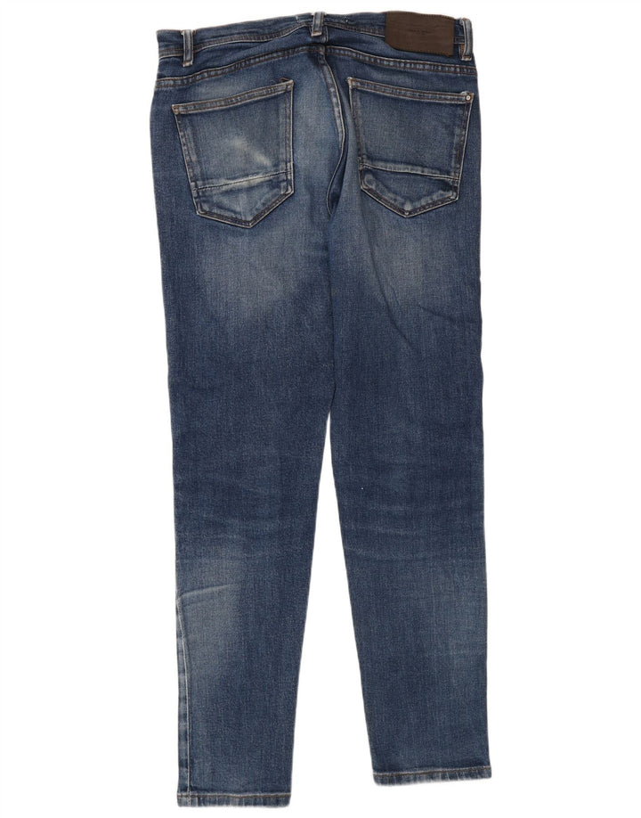 Zara Herre Slim Jeans EU 42 Large W32 L30 Blå