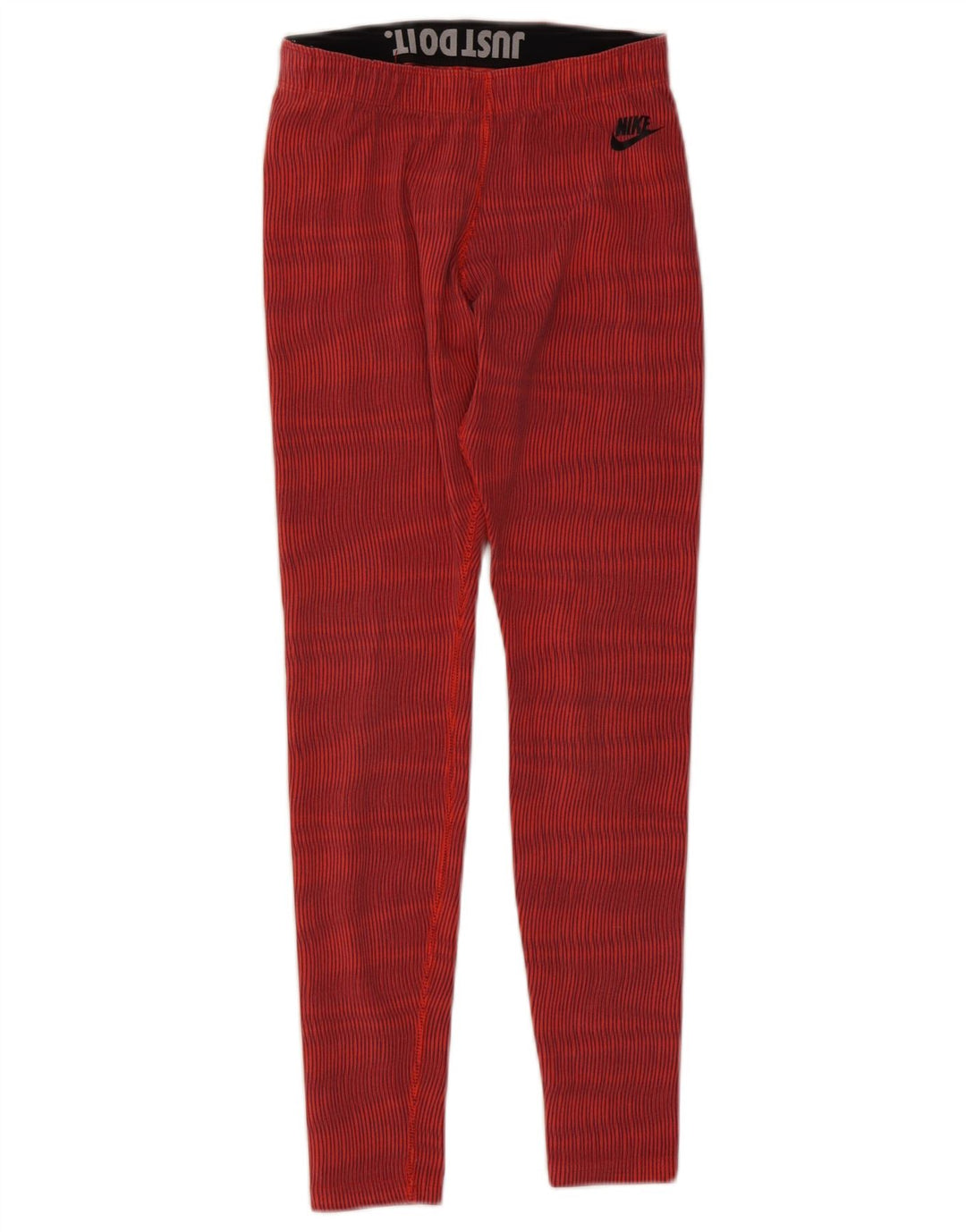 Nike Dame Leggings UK 10 Lille rødstribet bomuld