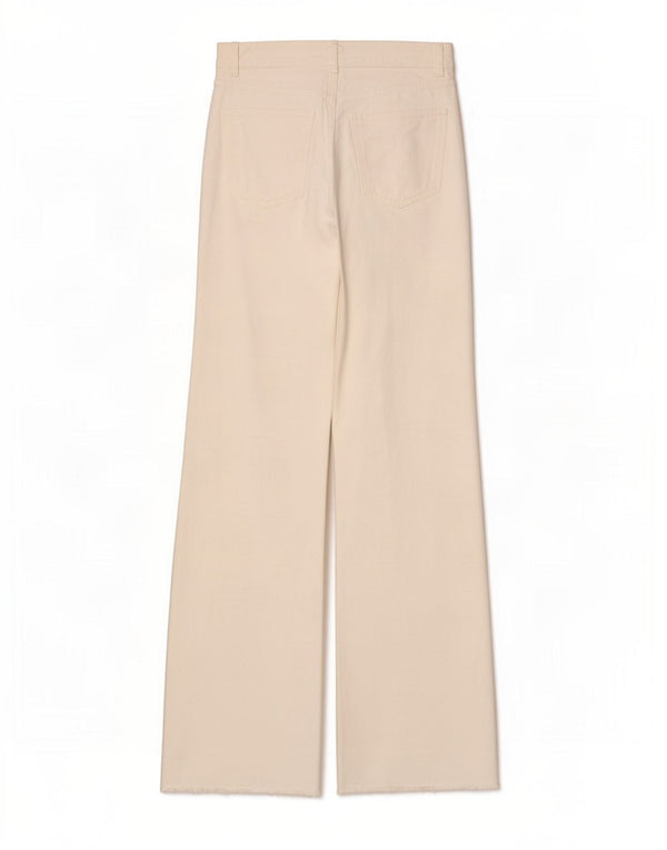 Zara Dame Jeans med brede ben EU 38 Small W28 L34 Hvid