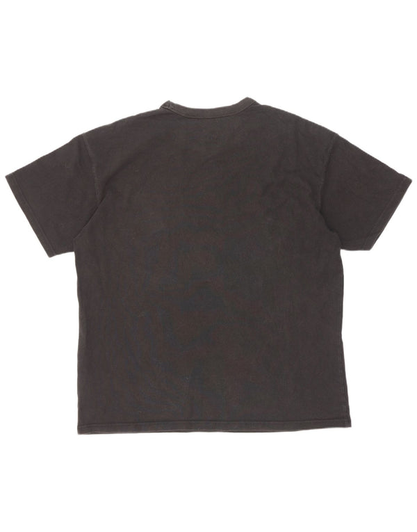 Nike Herre Loose Fit T-Shirt Top Stor Sort Bomuld