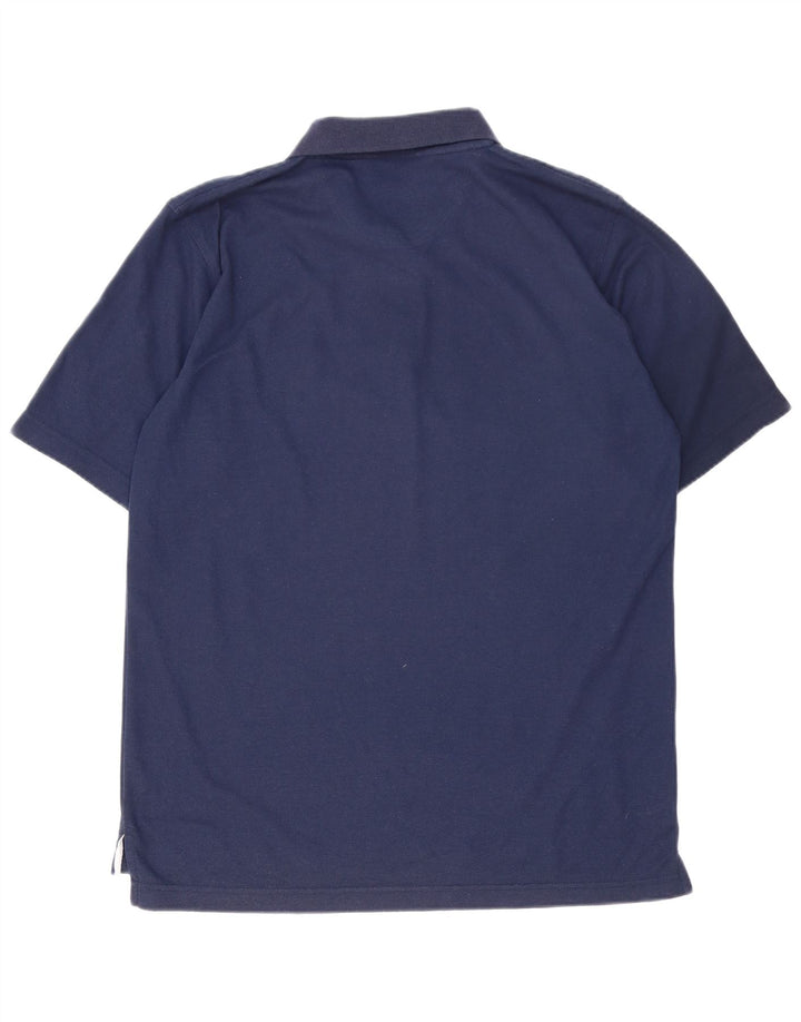 Umbro Herre Polo Shirt Large Navy Blue Polyester