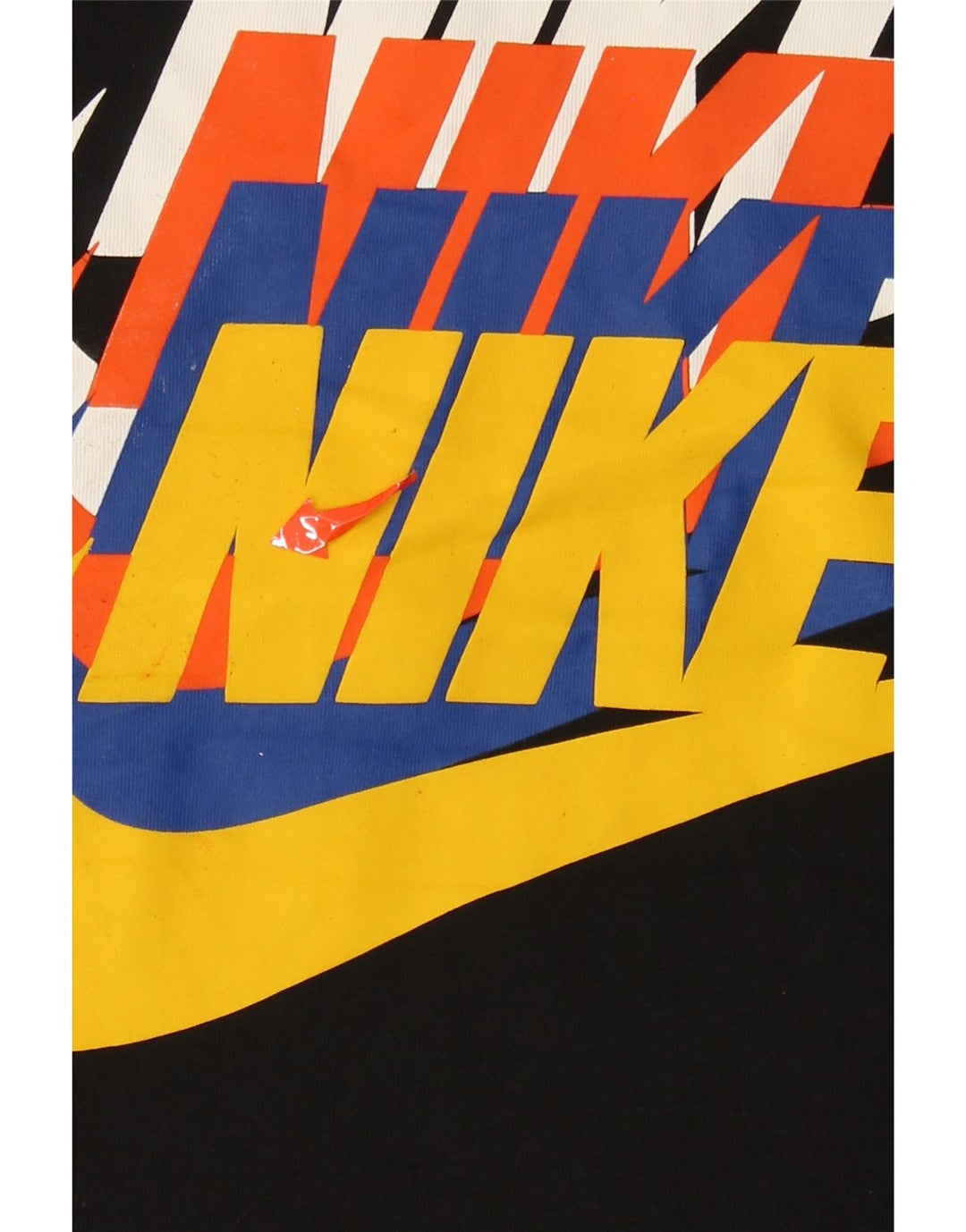Nike grafisk T-shirt top til mænd, stor sort bomuld