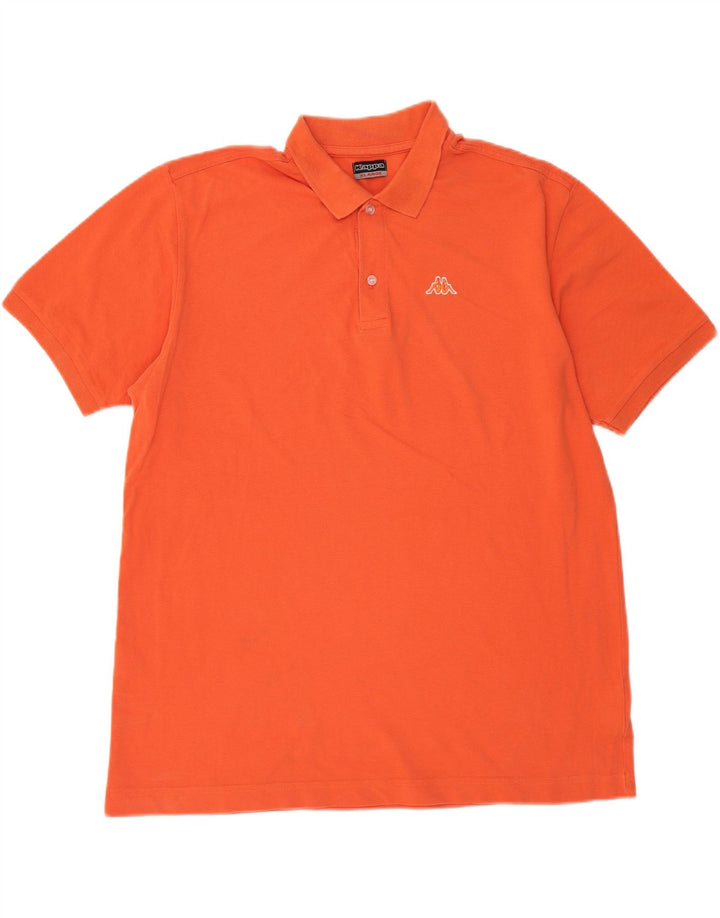 KAPPA Mens Polo Shirt XL Orange Cotton Vintage Kappa and Second-Hand Kappa from Messina Hembry 