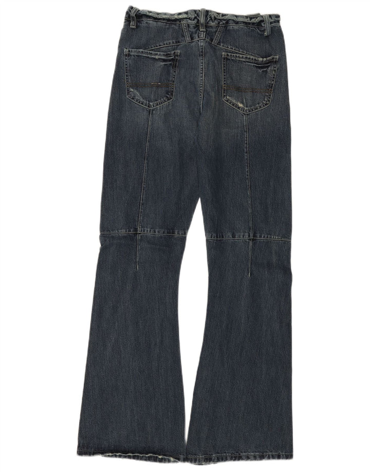 BENETTON Dame Flared Jeans W30 L32 Blå