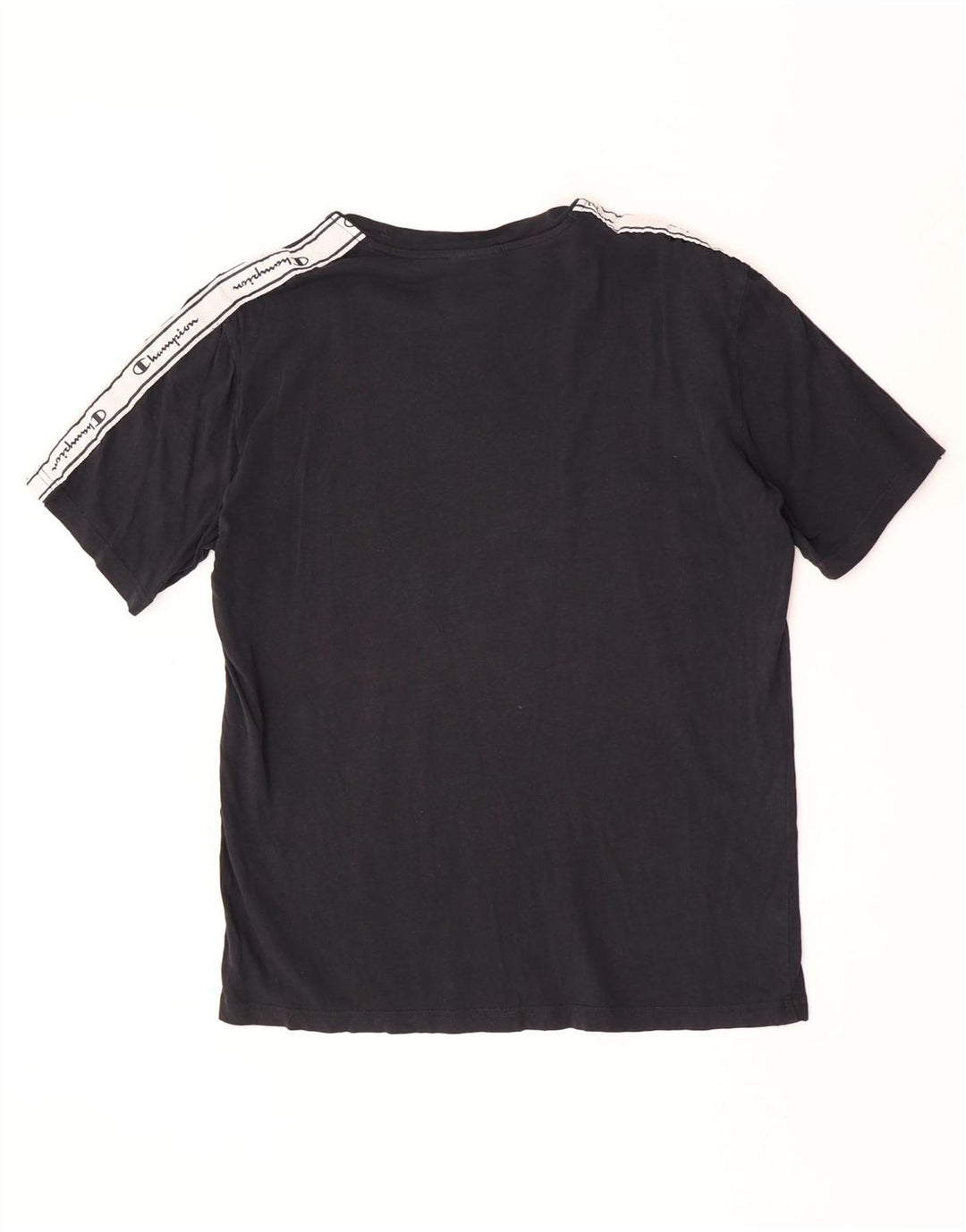 Champion Herre grafisk T-shirt Top Medium Sort Colourblock