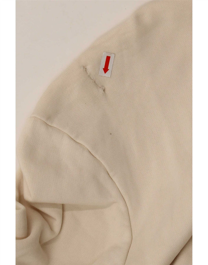 Replay Womens Oversized Sweatshirt Jumper UK 10 Small Beige