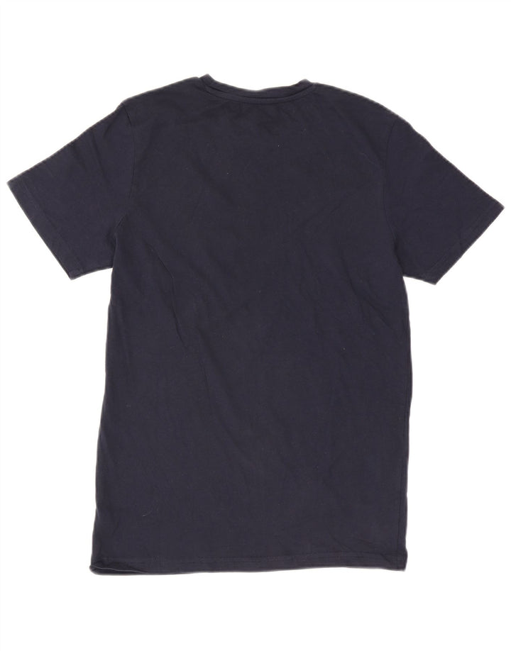 Jack & Jones Herre Regular Fit T-shirt Top Lille marineblå bomuld
