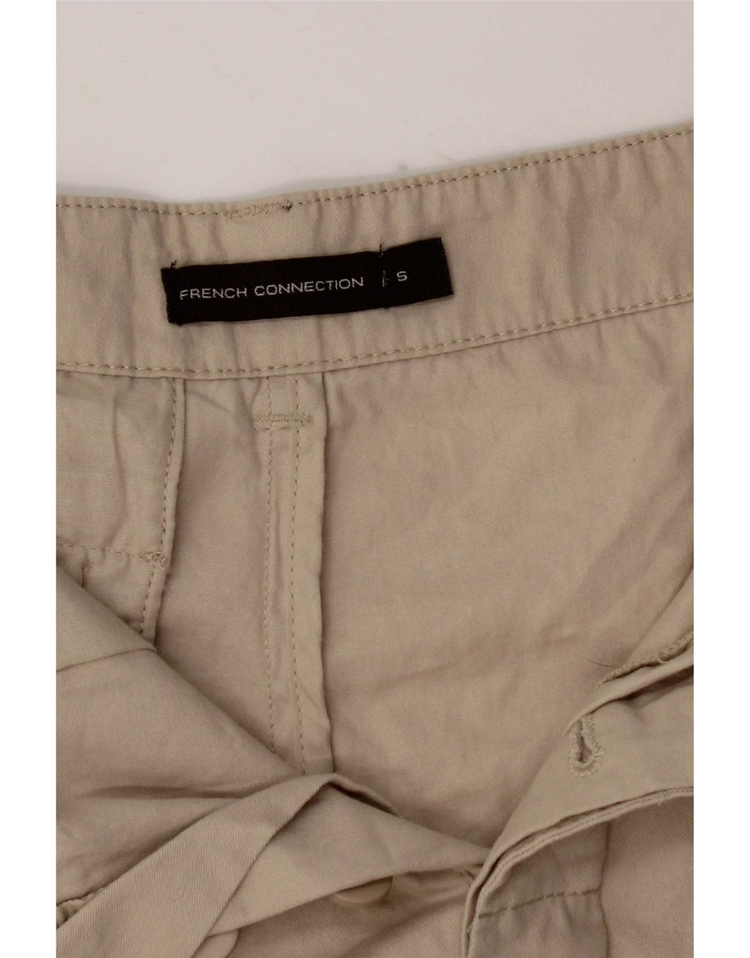 French Connection Herre Cargo Shorts Små W29 Beige Bomuld