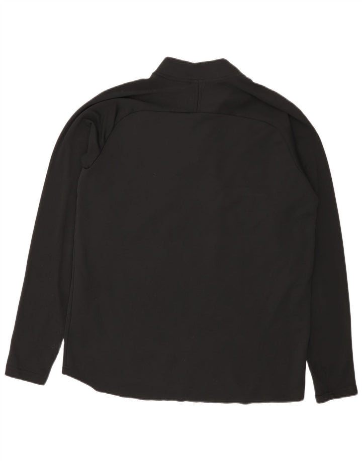 Nike Herre Dri Fit Pullover med lynlås-hals Træningsdragt Top Stor Sort Colourblock