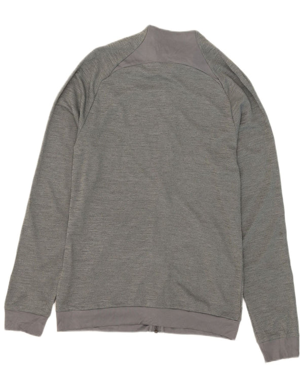 Nike Dame Dri Fit Slim Fit træningsdragt Topjakke UK 10 Small Grå Flecked